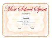 Most School Spirit Yearbook Award