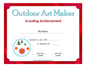Outdoor Art Maker Badge