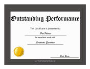 Outstanding Performance Award