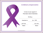 Pancreatic Cancer Awareness Ribbon