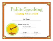 Public Speaking Badge