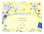 Robots And Computers certificate
