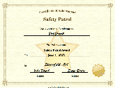 Safety Patrol Achievement