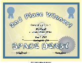 Space Derby 2nd Place