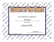 Student Of The Month January