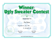Ugly Sweater Christmas Contest Award