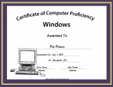 Windows Computer Proficiency