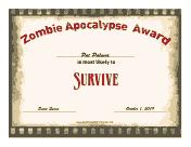 Zombie Award Survive