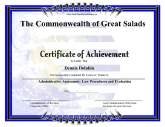 Earth Certificate of Achievement