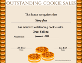 Outstanding Cookie Sales