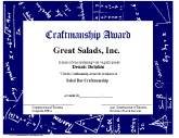 Craftsmanship Award