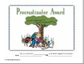 Procrastinator Award