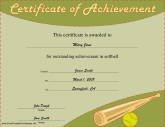 Softball Achievement
