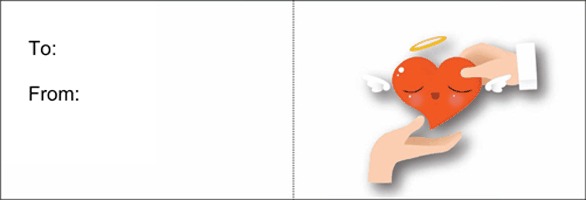 A Donation To Charity With Your Name (white background)