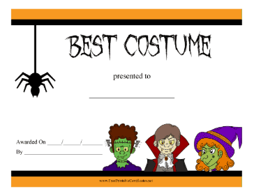 Best Costume Prize