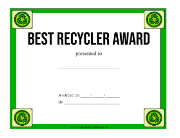 Best Recycler Award