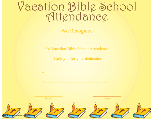 Vacation Bible School Attendance