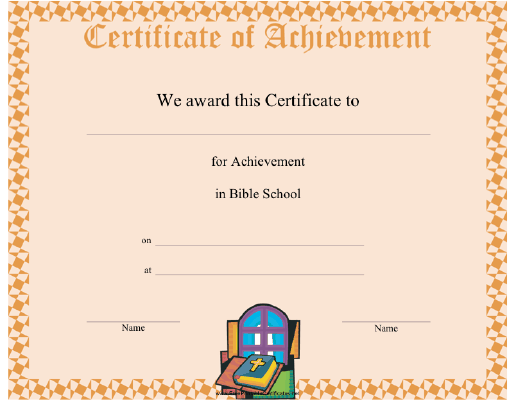 Bible School Completion