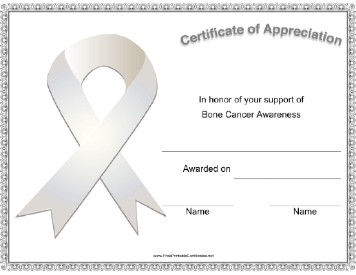 Bone Cancer Awareness Ribbon