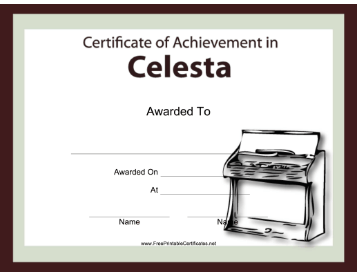 Celesta Instrumental Music