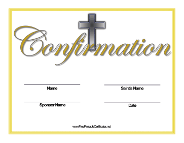 Confirmation Name Change