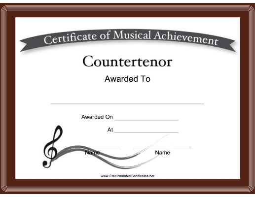 Countertenor Vocal Music