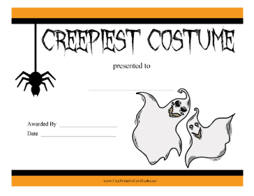 Creepiest Costume Prize