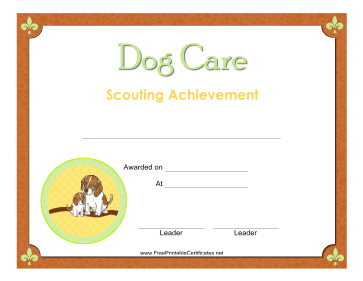 Dog Care Badge
