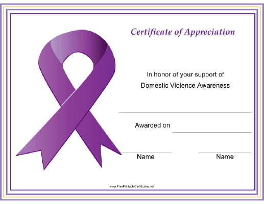 Domestic Violence Awareness Ribbon