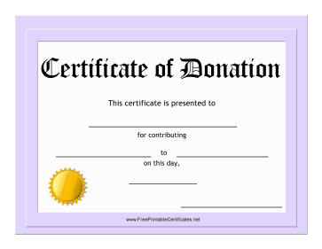 Donation