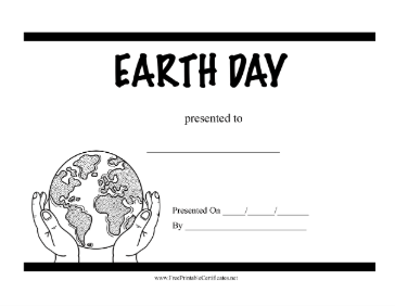 Earth Day Colorable