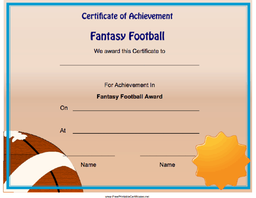 Fantasy Football Achievement