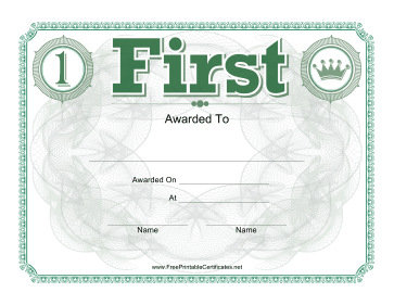 First Place