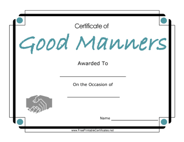 Good Manners