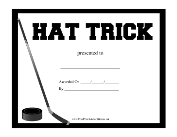 Hockey Hat Trick