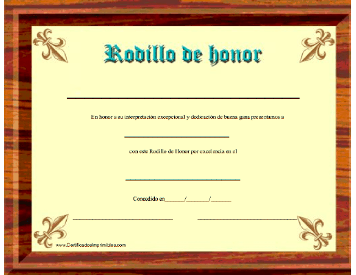 Rodilla de Honor