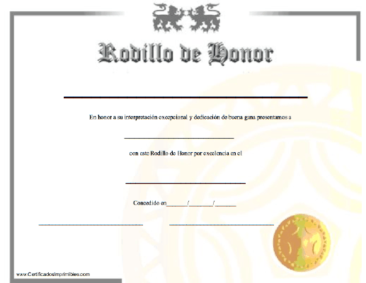 Rodilla de Honor