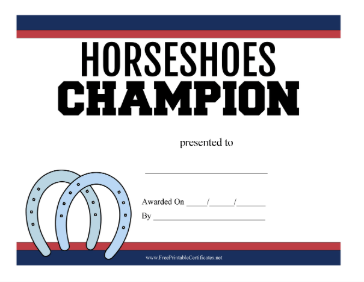 Horseshoes Champion