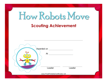 How Robots Move Badge