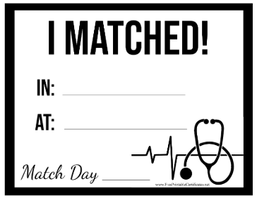 Match Day Medical Residency