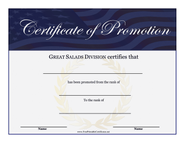 Military Promotion