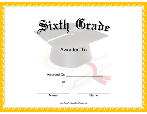 Mortarboard Grade 6