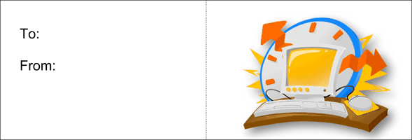 One Hour Of Computer Time (white background)