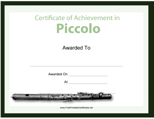 Piccolo Instrumental Music