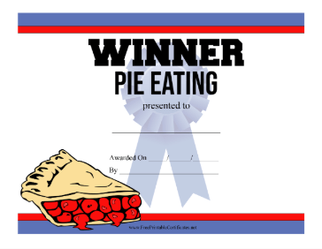 Pie Eating Contest