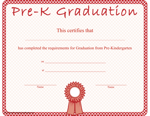 Pre-Kindergarten Graduation