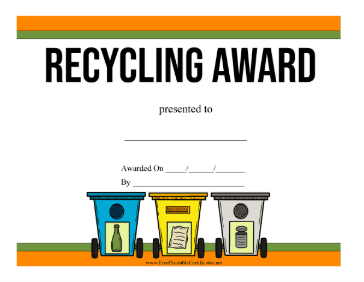 Recycling Award