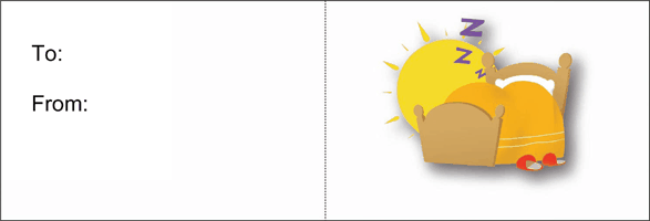 Sleep In (white background)