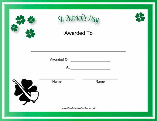 St Patricks Day Holiday
