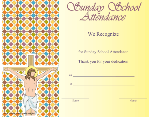 Sunday School Attendance